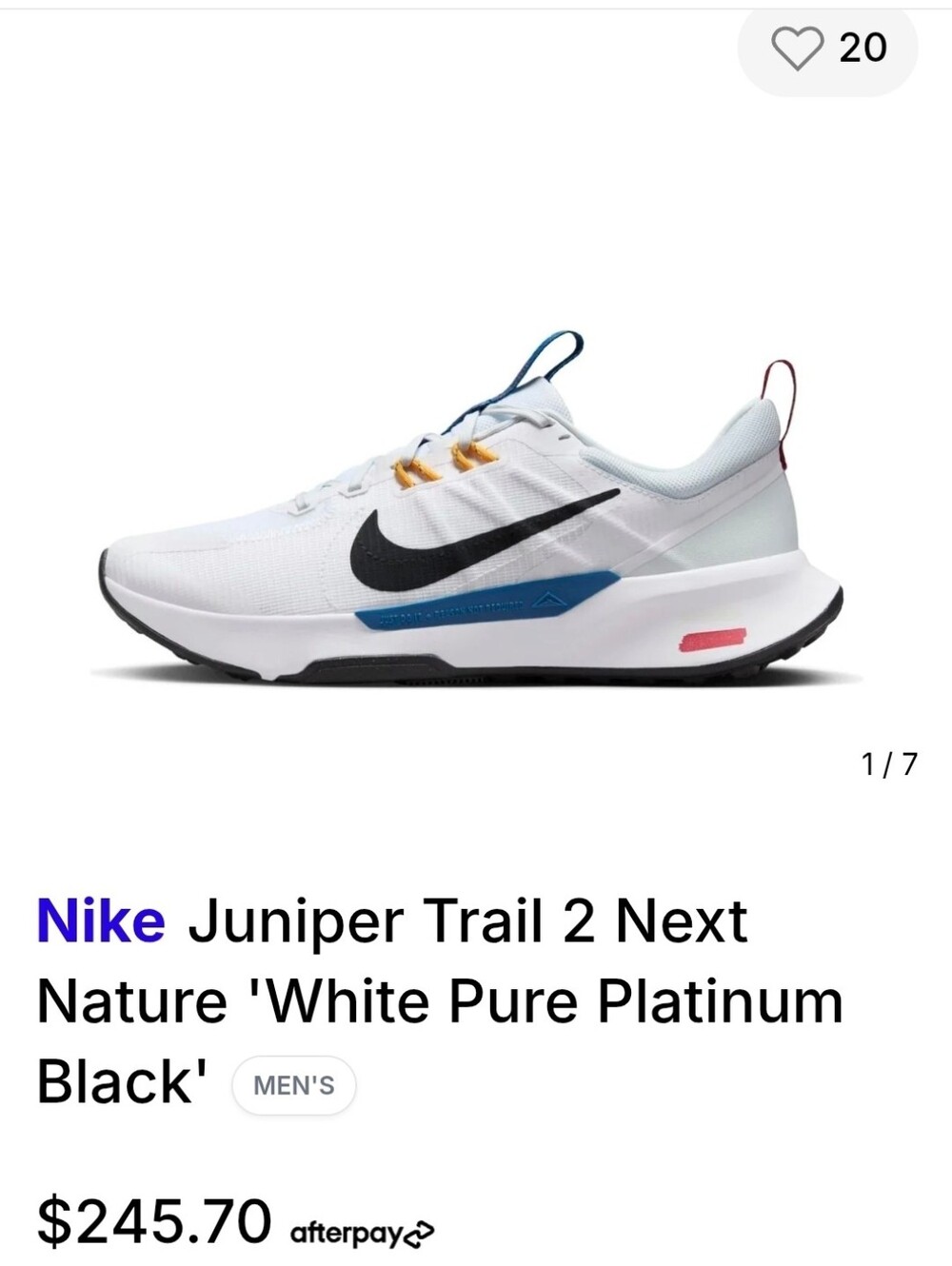 🔥New! Nike Juniper Trail 2 Men's 11.5 Runing Training Shoes